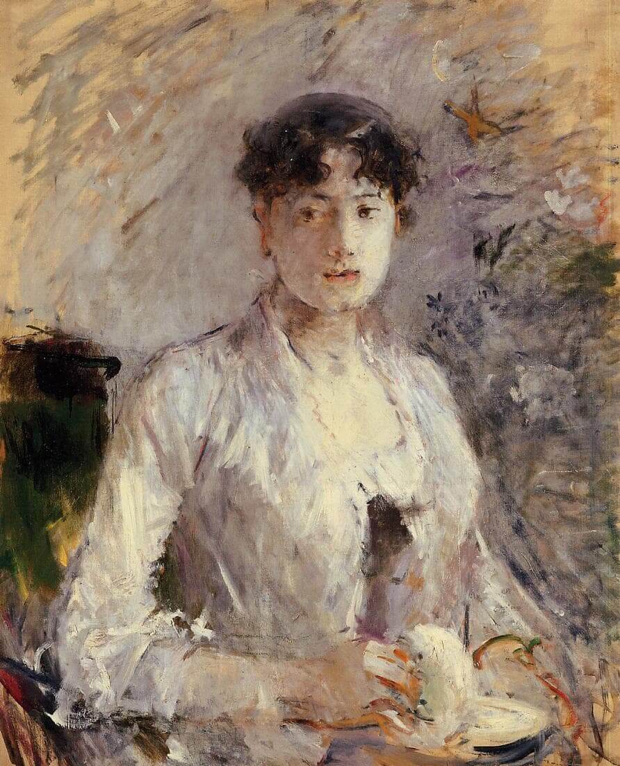 “Νεαρή γυναίκα ντυμένη στα Μωβ” από Berthe Morisot