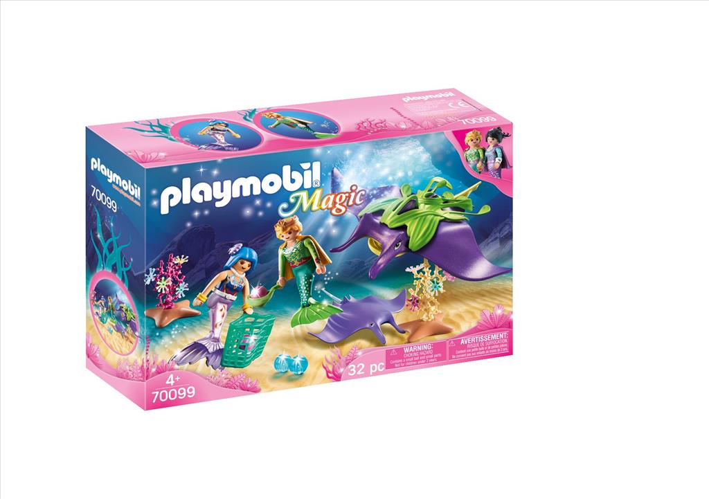 Playmobil Συλλέκτες Μαργαριταριών με γιγάντιο Σαλάχι Μάντα (70099)