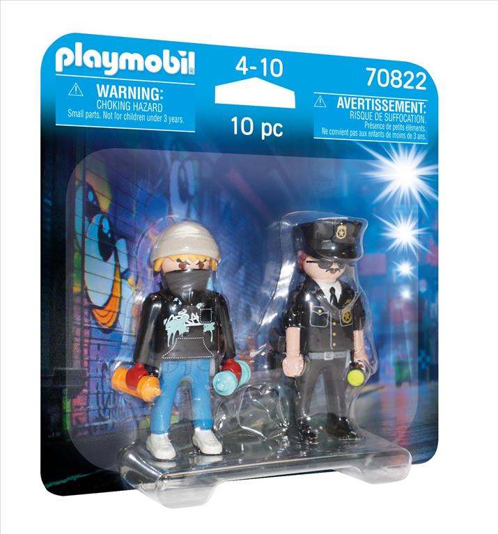 Playmobil DuoPack Αστυνομικός και Καλλιτέχνης Γκράφιτι (70822)